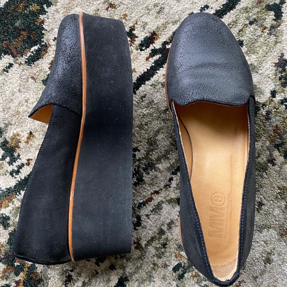 MM6 Platform Loafers, sz 36